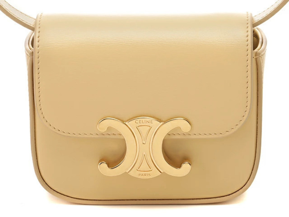 Celine Triomphe Shoulder Bag Calfskin